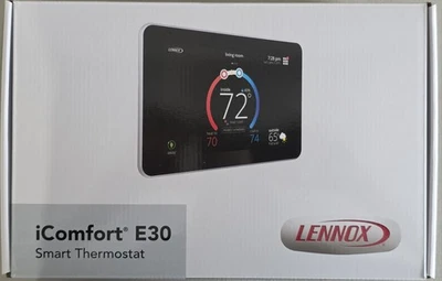 Lennox iComfort E30 Programable WiFi Touchscreen Smart Thermostat HD Display - Image 1 of 4