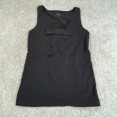 Camiseta sin mangas Kate Spade New York negra con lazo para mujer mediana Foto 1 de 4