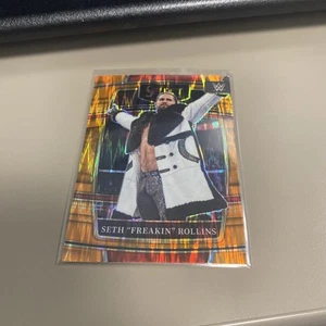 2022 SETH FREAKIN ROLLINS SELECT WWE ORANGE FLASH PRIZM #8 - Picture 1 of 2