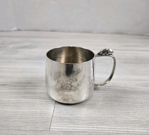Vintage Sheridan E.P. Brass Silverplate child’s cup mug bunny rabbit - Picture 1 of 3
