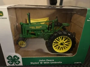 John Deere B Traktor mit Regenschirm 75. Partnerschaft mit 4H Maßstab 1:16 von Ertl - Bild 1 von 5
