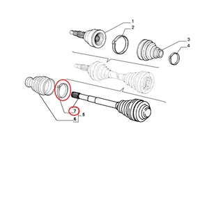 Col Demi-Arbre Différentiel Fiat Marea - Punto - Bravo Original 46307842 - Bild 1 von 1