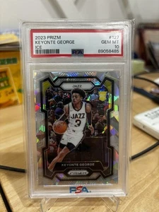 2023-24 Panini Prizm - Keyonte George #127 Ice Prizm (RC) Rookie PSA 10 JAZZ - Picture 1 of 2