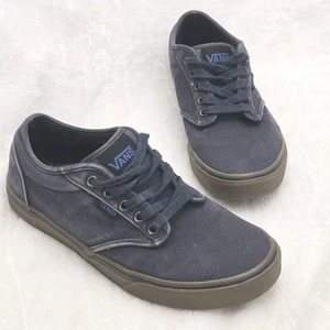 Vans Herren Niedrig Turnschuhe Größe 8,5 Blau Abgenutzt Skateboarding Sportliche Schuhe - Bild 1 von 8