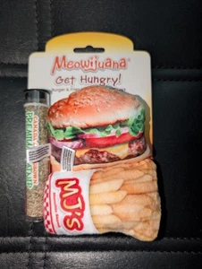 MEOWIJUANA Get Hungry! Burger And Fries Refillable Catnip Toys - Picture 1 of 2