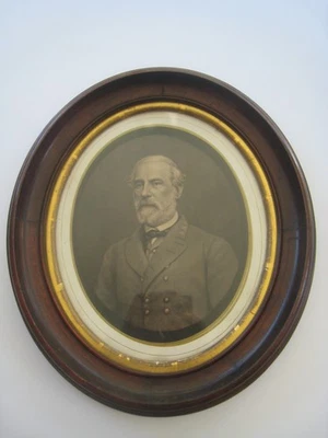 Antique Framed Confederate General Robert E Lee Portrait 19th Century - Image 1 of 3