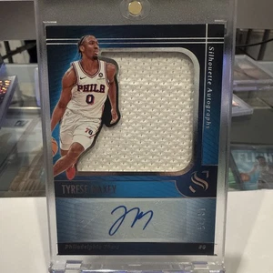 2024-25 Panini Silhouette TYRESE MAXEY Game Used Patch Auto #13/25 🔥 76ers - Picture 1 of 4