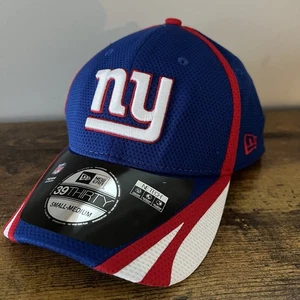 New Era 39THIRTY New York Giants Sombrero S/M Azul Rojo Blanco NFL Gorra Calce Elástico NUEVO - Imagen 1 de 5