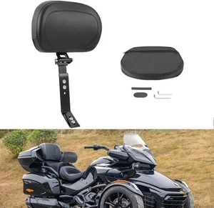 Adjustable Driver Backrest Front Rider Back Rest Compatible with Can Am Spyder F - Picture 1 of 9