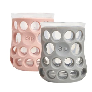 Cognikids Sip Natural Drinking Cup - Easy Grip for Small sips - Slate/blush - Picture 1 of 3