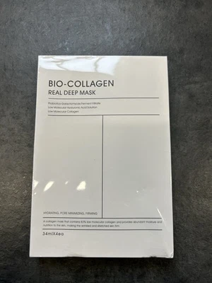 2 XBio Collagen Real Deep Mask Hydrating And Firming 8x34g EXP 05/28 DAMAGED BOX - Image 1 of 4