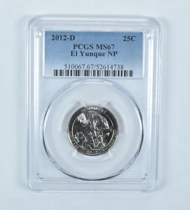 2012-D Washington Quarter ATB El Yunque MS67 PCGS *0515 - Picture 1 of 5