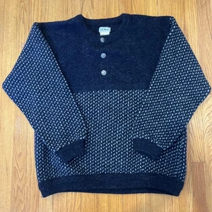 Suéter vintage LL Bean para hombre talla XL largo hecho en Noruega - Imagen 1 de 6