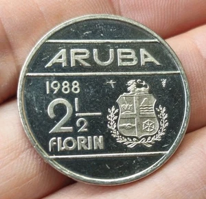 Aruba 2 1/2 Gulden 1988 Beatrix - Picture 1 of 2