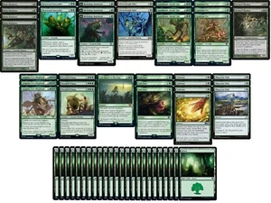 Deck Elite Ent - Green Treefolk - Magic the Gathering - LOTR - 60 carte mtg! - Foto 1 di 1