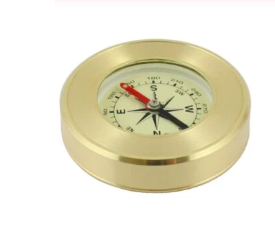 Replica Old Vintage Antique Pirate Simple Pocket Copper Brass Compass Scouts  - Image 1 of 4