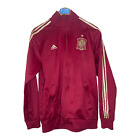 Adidas Spain Track Jacket National Soccer Team RFCF Anthem Red Full Zip Size L