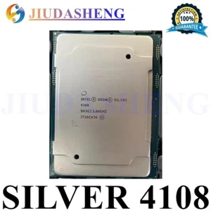 Intel Xeon Silver 4108 SR3GJ 85W 1.8GHz 8-Core LGA3647 11MB Server CPU Processor - Picture 1 of 2