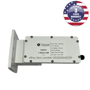 New Norsat LNB 3220CF, C-Band PLL LNB 3.625 - 4.2 GHz ±10 kHz Stability F 75 Ohm - Picture 1 of 1