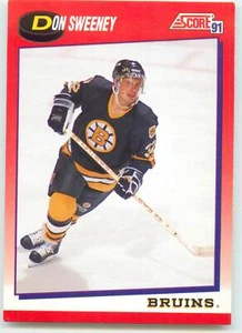 1991 Score bilingüe canadiense #146 Don Sweeney Boston Bruins - Imagen 1 de 2