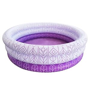 Summer Club Inflatable 5.5ft 3 Ring Adult Pool- Spec of Purple Aztec Print