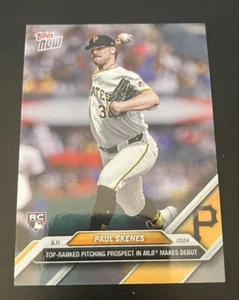 Paul Skenes Star Baseball Player - 2024 Topps Now Rookie #179 - Bild 1 von 4