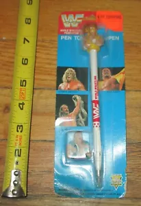 1991 WWF Hulk Hogan Jake Snake Roberts Pluma Toppers Set Lucha Libre WWE WCW - Imagen 1 de 4