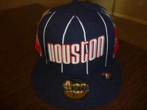 HOUSTON ROCKETS NEW ERA 59FIFTY NBA 2021/22 CITY EDITION NAVY FITTED HAT 7 3/4 - Picture 1 of 12