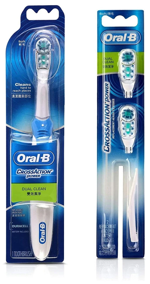 Oral-B Cross Action Power Toothbrush / Power Toothbrush Replacement Head F/ Ship - Image 1 of 1