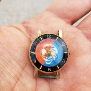 ~ORIGINAL ~ 1964-1965 NEW YORK WELTMESSE ~ UNISPHERE ARMBANDUHR WESTERNDEUTSCHLAND - Bild 1 von 8