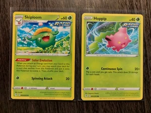 3x Skiploom 003/203 & 3x Hoppip 002/203 Pokemon card Evolving Skies NM - Picture 1 of 2