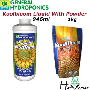General Hydroponics Koolbloom Liquid 946ml & Dry Powder 1kg Plant Booster - Picture 1 of 1