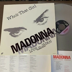 MADONNA Who's That Girl JAPAN Laser Disc LD 08WL-35 w/INSERT, No OBI 1987 issue - Picture 1 of 9