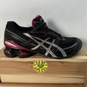 Asics Gel Frantic 6 Athletic Shoes Black Magenta T1E5N Women's Size 7 - Picture 1 of 9