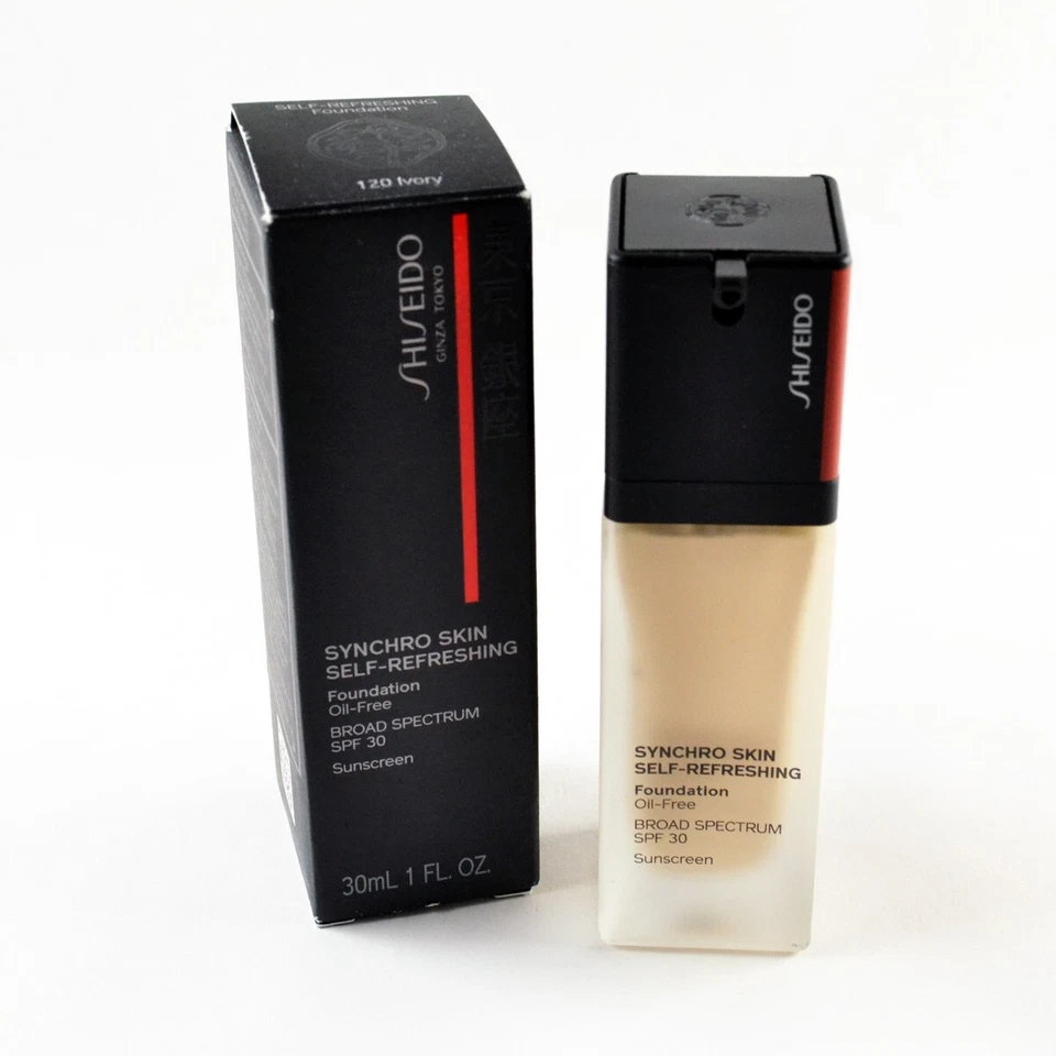 Shiseido Synchro Skin Self-Refreshing Oil-Free SPF30 Foundation IVORY 120 - BOX - Image 1 of 1