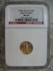 2006 $5 American Eagle 1/10oz Gold Coin NGC MS69 First Strike