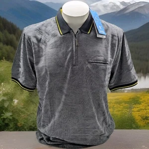 Polo Hajo polo manica corta taglia XXL 56 senza ferretto Stay fresh grigio fantasia - Foto 1 di 6