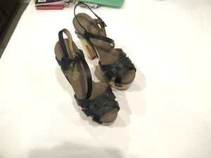 Flogg black platform sandals, sz. 6 - Picture 1 of 11