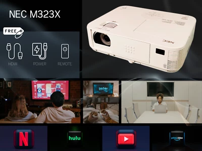 NEC M323X DLP Projector 3200 Lumens USB DICOM Geometric Correction Free Shipping - Image 1 of 4