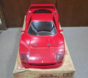 Used Tamiya Ferrari F40 Body 1/10 Scale Rc Car Body Shell Unpainted Lexan - Picture 1 of 9