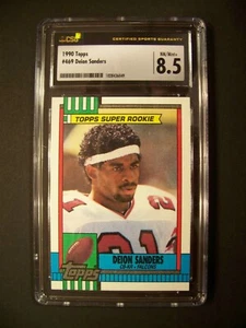 1990 Topps Football #469 DEION SANDERS (Falcons / CSG 8.5) RC -NM/MT+! WOW! L@@K - Picture 1 of 2