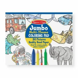 Melissa & Doug Jumbo Colouring Pad - Blue - Picture 1 of 5