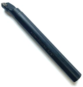 BARRA PERFORADORA DE ACERO 5/8"" X 6"" A10M-SCLCR2 UTILIZA CCMT215 ESTANTE DE INSERCIÓN DESGASTADO - Imagen 1 de 10