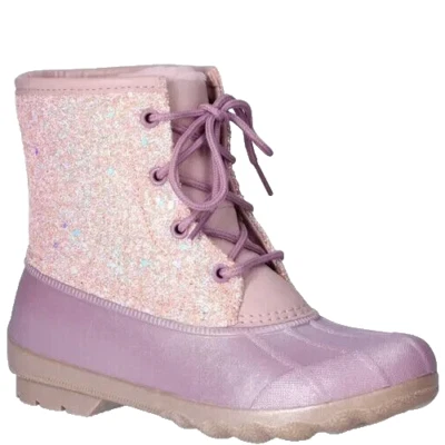 Multicolor Sparkle Pink Duck Boots Girls Size 2 Temperature Rated -5F NEW - Image 1 of 4