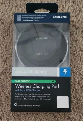 Samsung Fast Charge Wireless Charging Pad Fast Charger w/ USB Cable EP-PN920 - Image 1 of 2