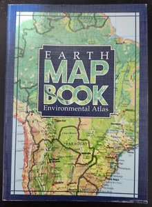 EARTH MAP BOOK Environmental ATLAS 1998 Portrait of EARTH Small 18 X 13 cm - Picture 1 of 7