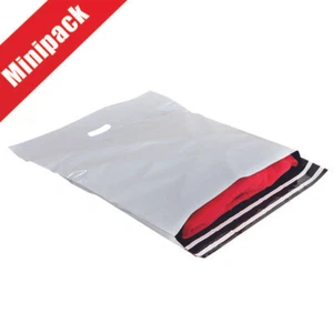 BUSTE SICUREZZA PLASTIC Minipack doppia chiusura adesiva maniglia 50x49 cm 50pz - Picture 1 of 1