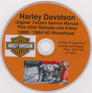 HARLEY DAVIDSON Shovelhead Original Factory Service Manual 1966-1984 PLUS-EXTRAS - Bild 1 von 6