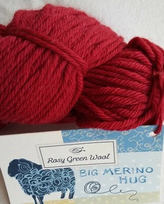 (199€/kg): 100g Rosy Green BIG MERINO HUG, Fb.058 Rose Garden, Pt. 10752  #4439 - Bild 1 von 2