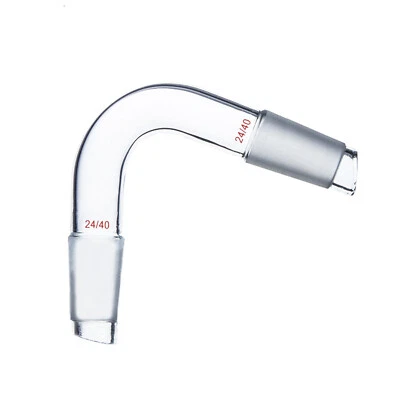 24/40,Distillation adapter,Both Glass Groud Joints,Distilling adapters,75 Bend - Image 1 of 4